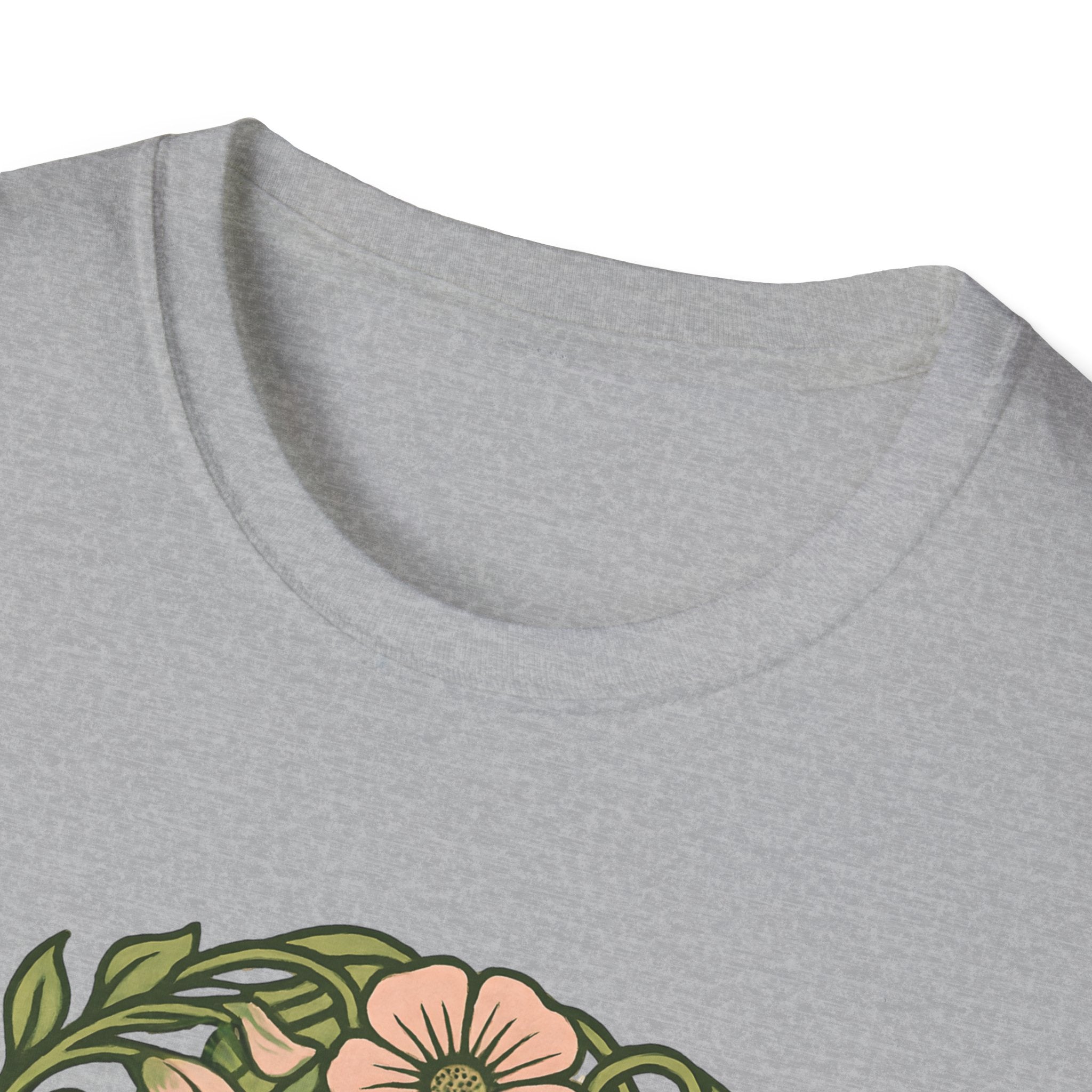Floral Crown Portrait T-Shirt