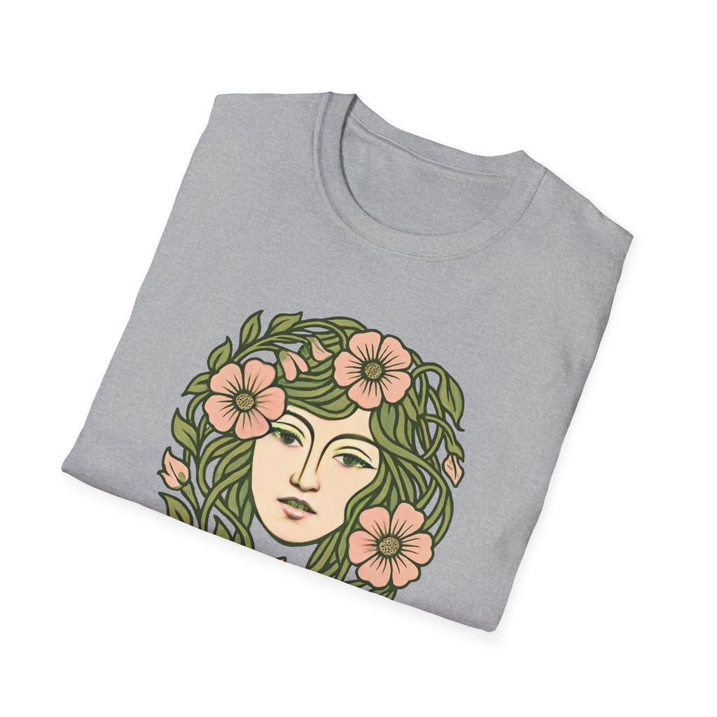 Floral Crown Portrait T-Shirt