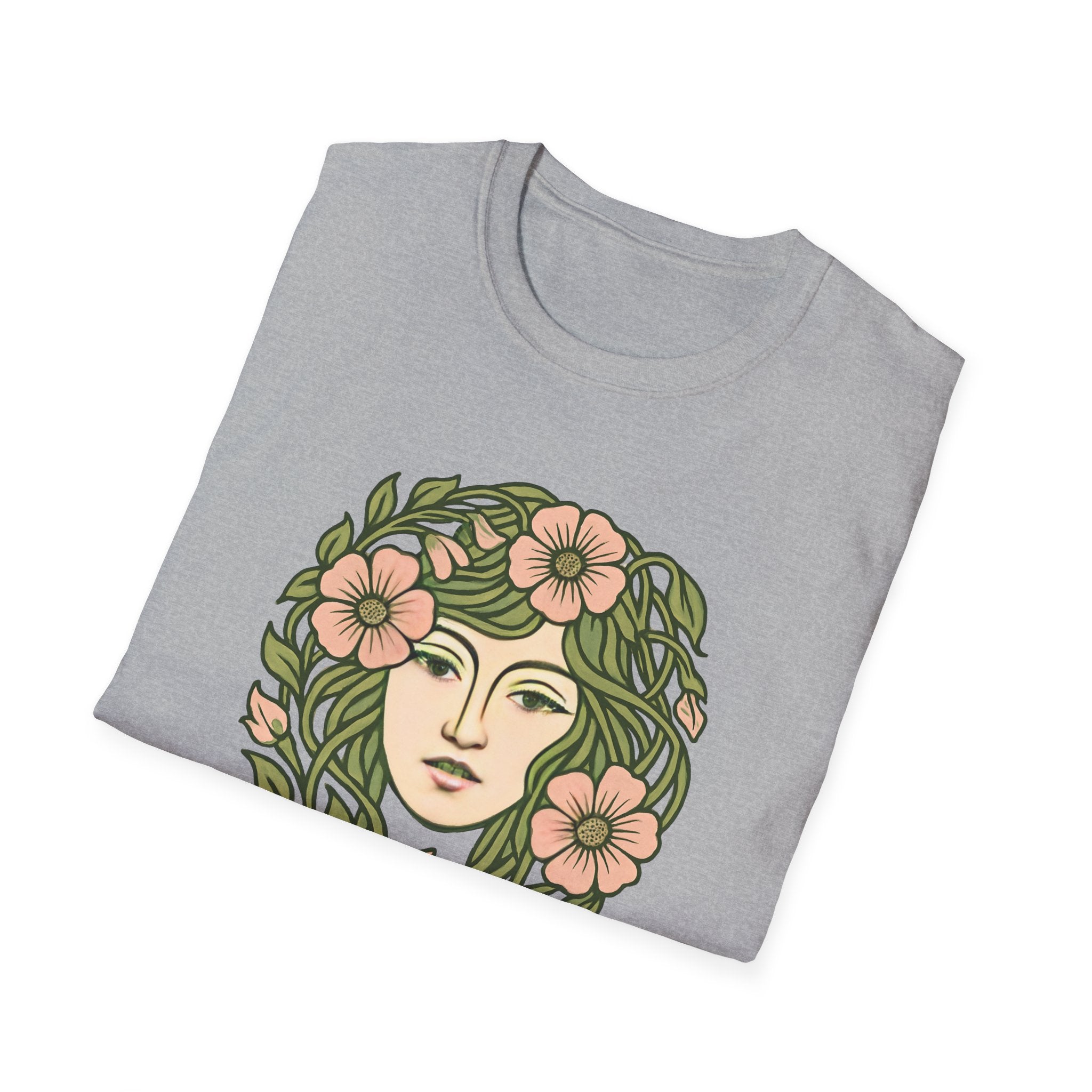 Floral Crown Portrait T-Shirt