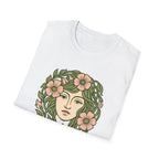 Floral Crown Portrait T-Shirt