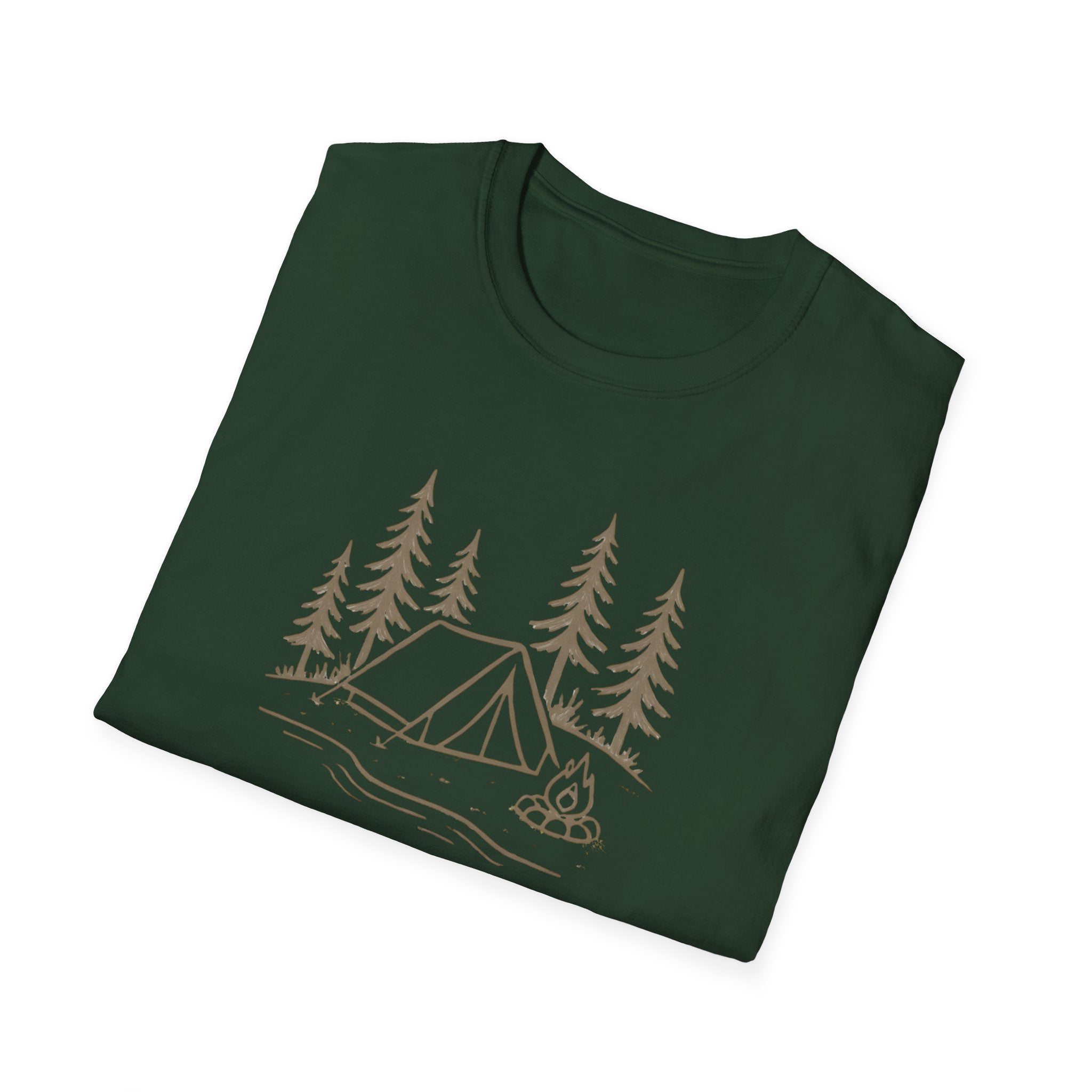Camping Tent and Campfire T-Shirt