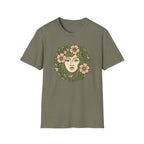 Floral Crown Portrait T-Shirt