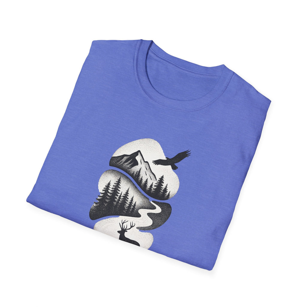 Deer in Mountain Landscape T-Shirt