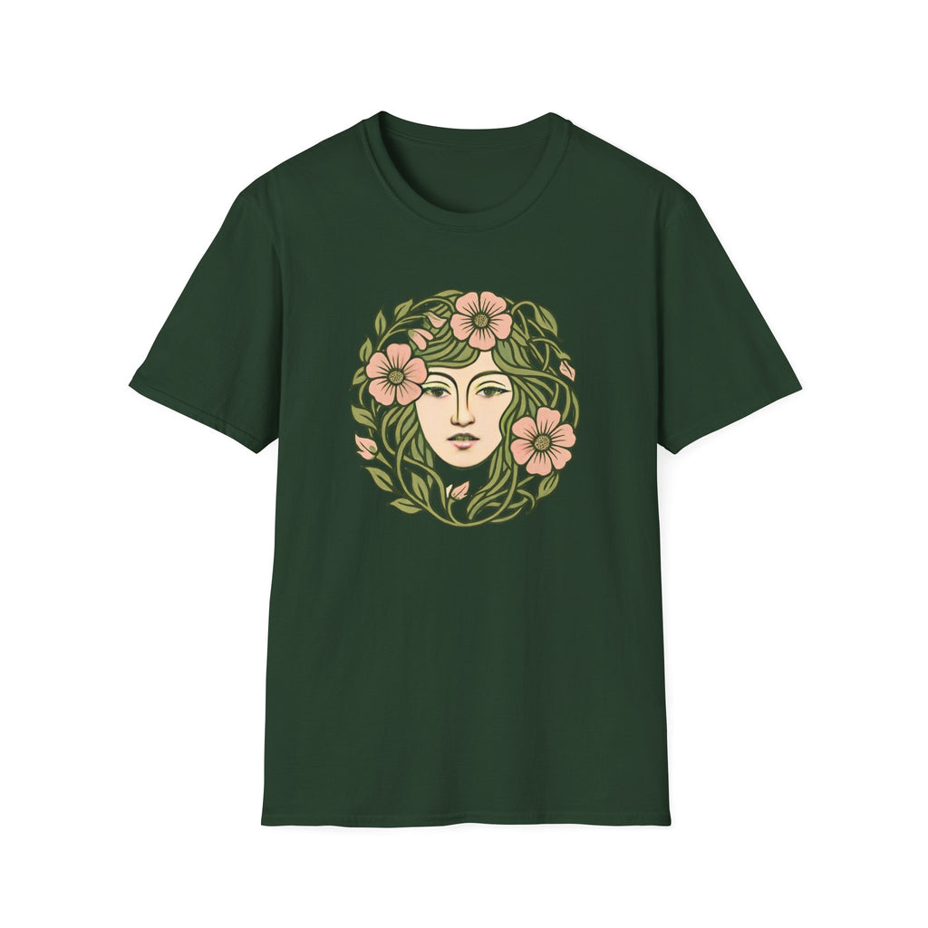 Floral Crown Portrait T-Shirt