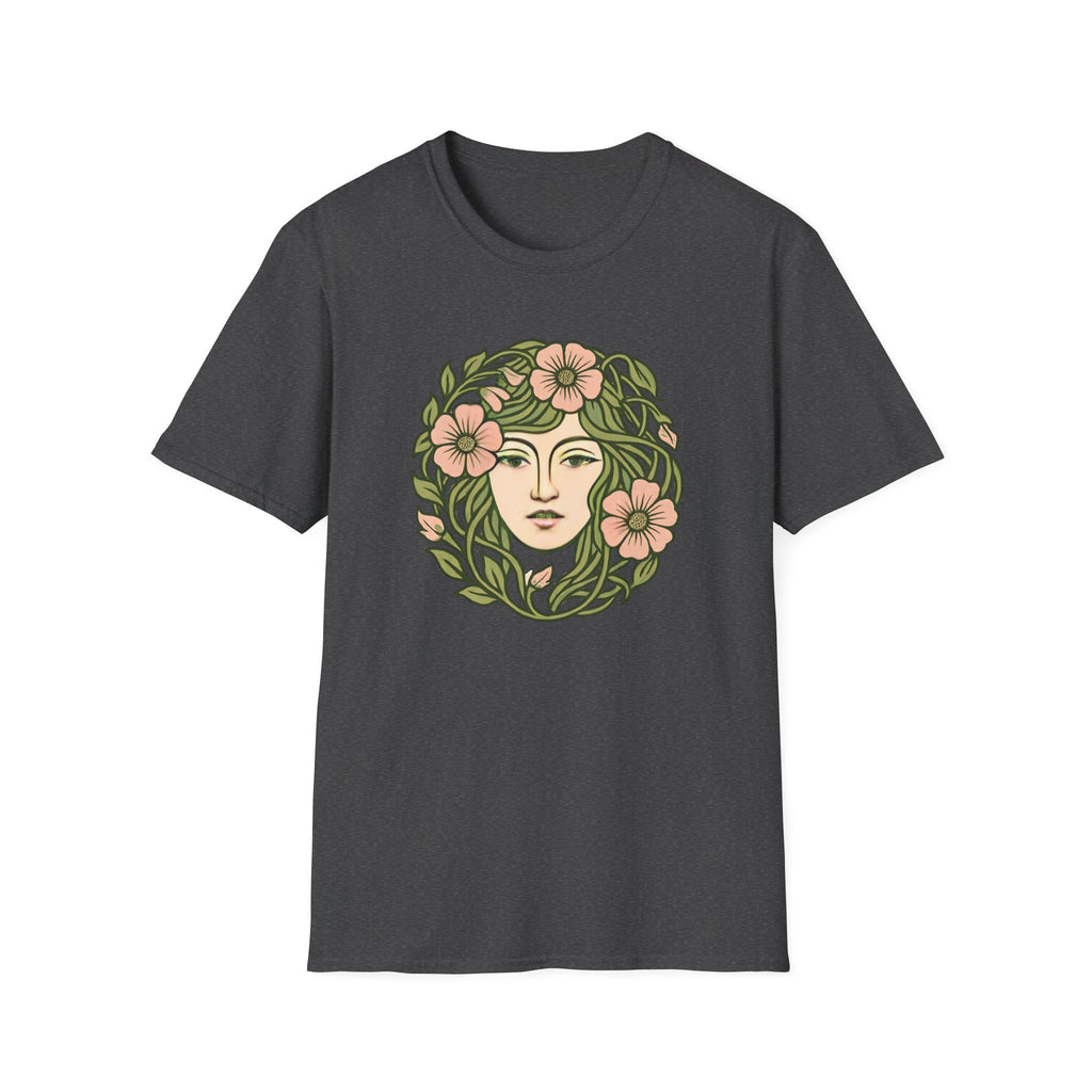 Floral Crown Portrait T-Shirt