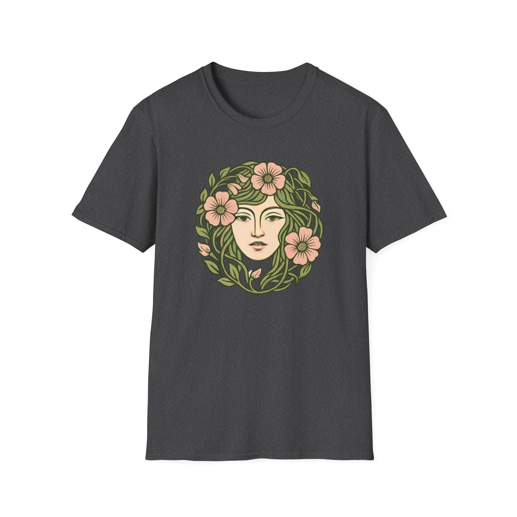 Floral Crown Portrait T-Shirt