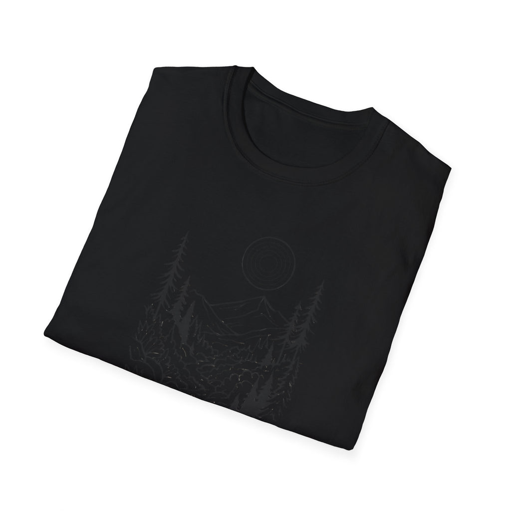 Moonlit Mountain Landscape T-Shirt