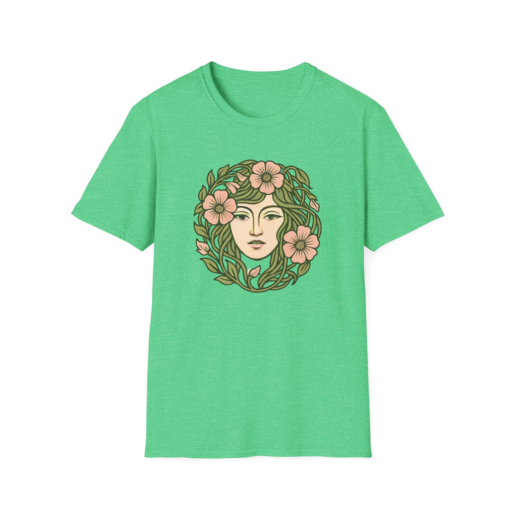 Floral Crown Portrait T-Shirt