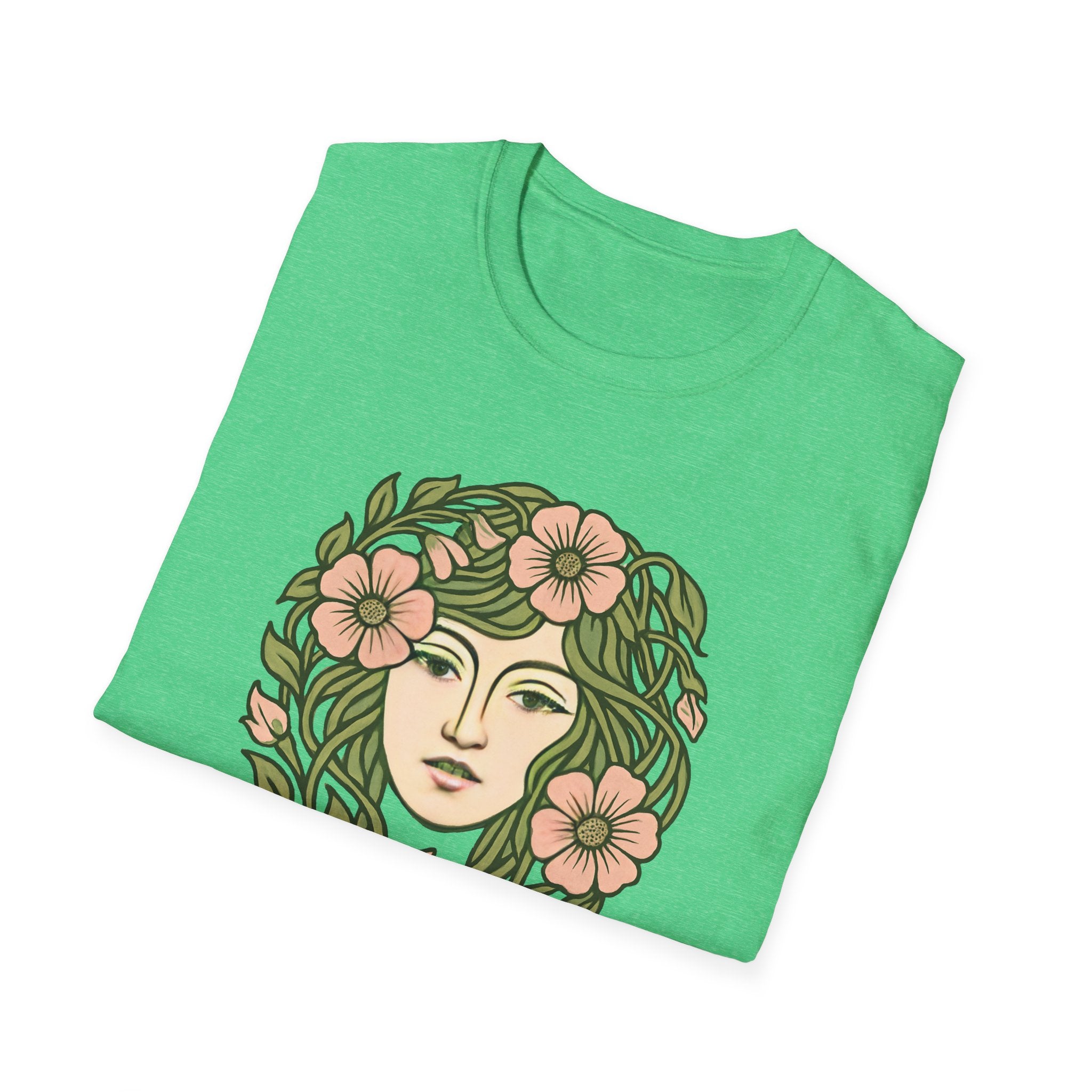 Floral Crown Portrait T-Shirt
