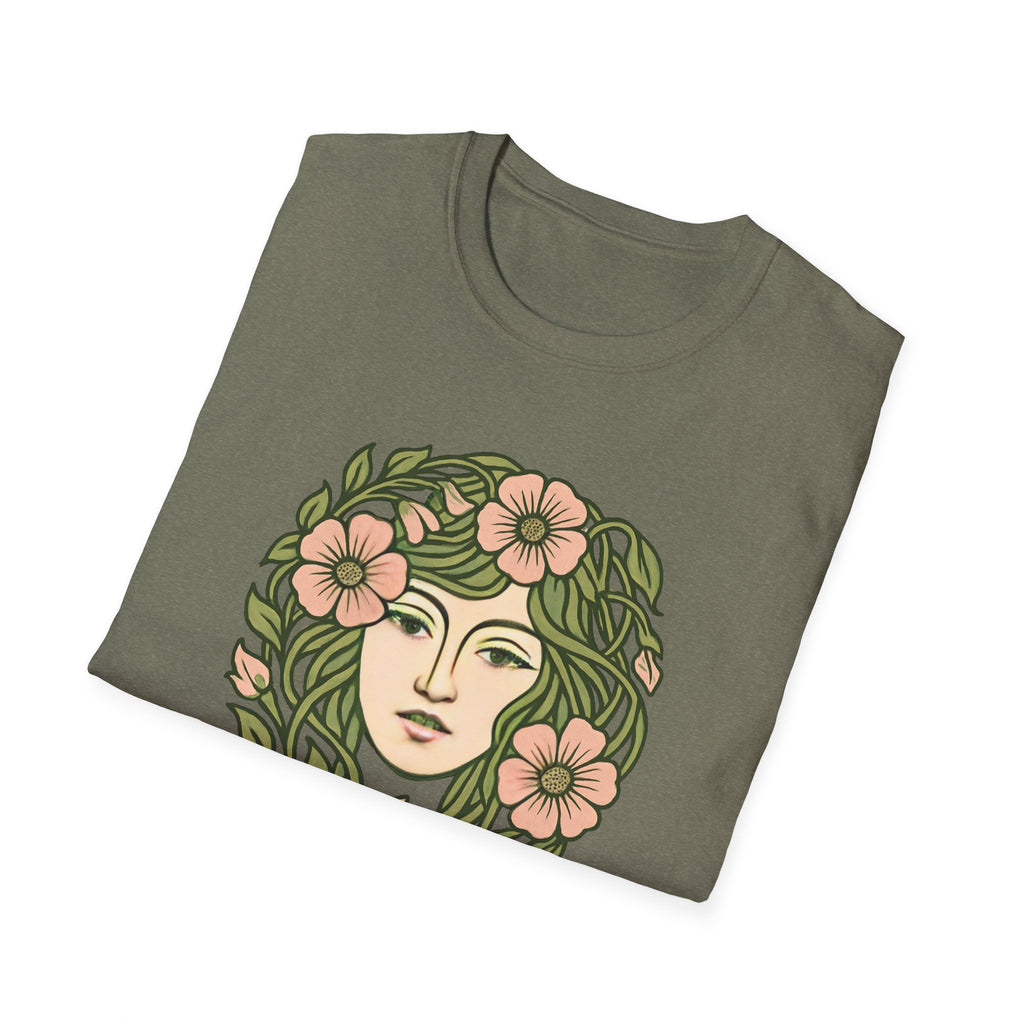 Floral Crown Portrait T-Shirt