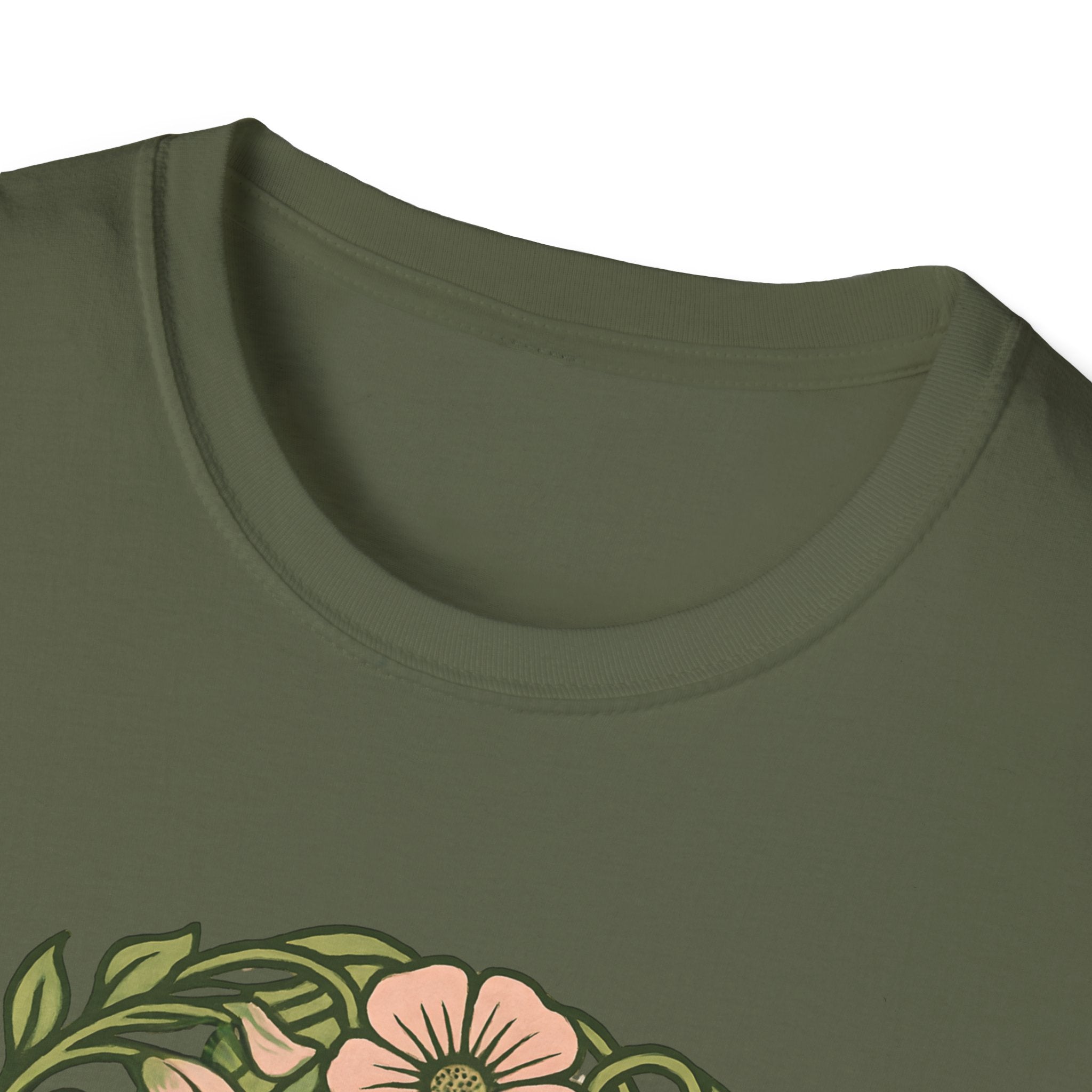 Floral Crown Portrait T-Shirt