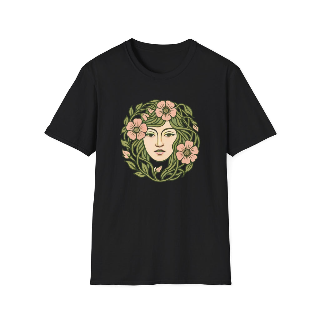 Floral Crown Portrait T-Shirt
