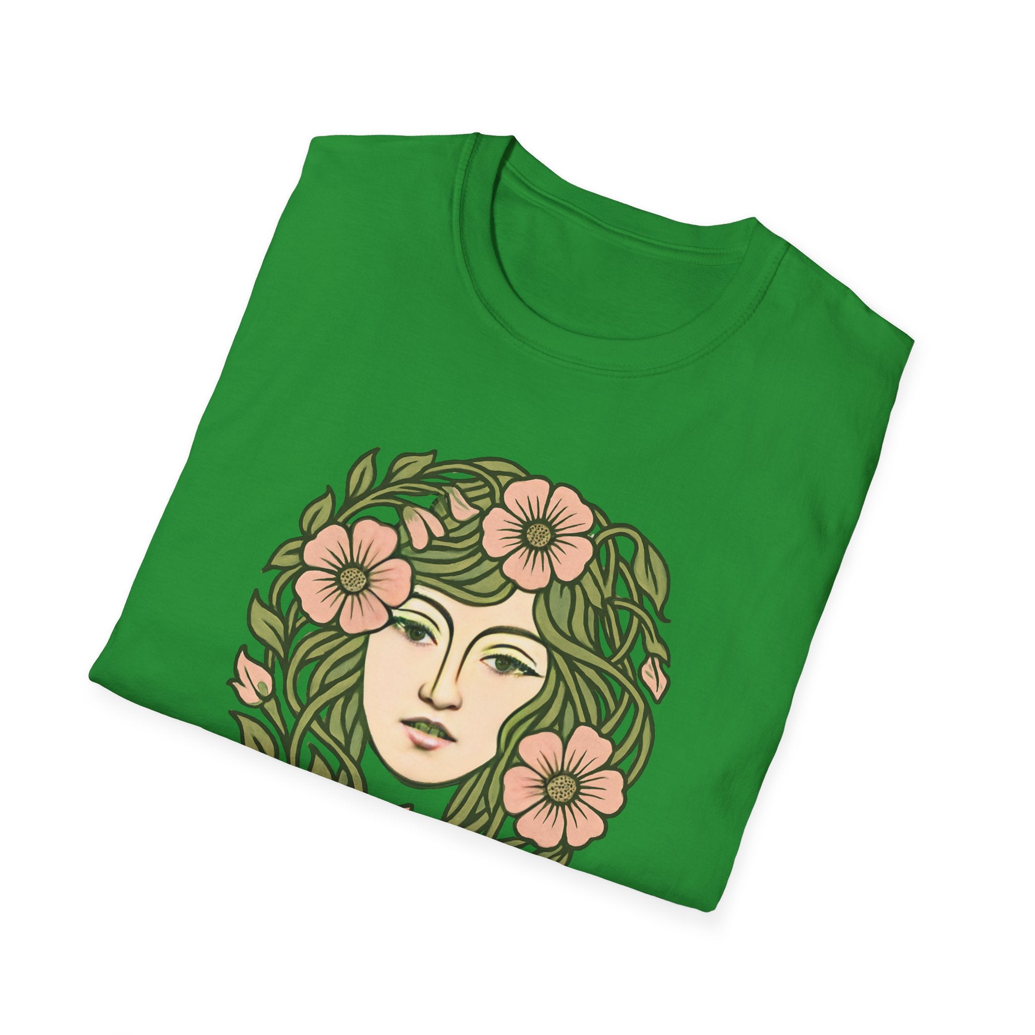 Floral Crown Portrait T-Shirt